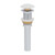 Ruvati White Ceramic Top Push Pop-up Drain for Bathroom Sinks without Overflow- RVA5102WH