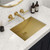 Ruvati Push Pop-up Drain for Bathroom Sinks without Overflow - Satin Brass Matte Gold - RVA5103GG
