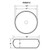 Ruvati 12 inch Bathroom Vessel Sink Round White Circular Above Counter Porcelain Ceramic - RVB0312