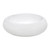 Ruvati 18 inch Round Bathroom Vessel Sink White Above Vanity Counter Circular Porcelain Ceramic - RVB0318