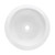 Ruvati 18 inch Round Bathroom Vessel Sink White Above Vanity Counter Circular Porcelain Ceramic - RVB0318