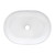 Ruvati 24 x 16 inch Bathroom Vessel Sink White Oval Above Vanity Countertop Porcelain Ceramic - RVB0424
