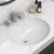Ruvati 15 x 12 inch Undermount Bathroom Vanity Sink White Oval Porcelain Ceramic with Overflow - RVB0616