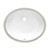 Ruvati 17 x 14 inch Undermount Bathroom Vanity Sink White Oval Porcelain Ceramic with Overflow - RVB0619