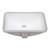 Ruvati 18 x 12 inch Undermount Bathroom Vanity Sink White Rectangular Porcelain Ceramic with Overflow - RVB0721