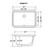 Ruvati 18 x 12 inch Undermount Bathroom Vanity Sink White Rectangular Porcelain Ceramic with Overflow - RVB0721