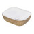 Ruvati 20 x 16 inch Bathroom Vessel Sink Rose Gold Decorative Art Above Vanity Counter White Porcelain Ceramic - RVB2016WR