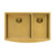 Ruvati 33-inch Satin Brass Matte Gold Stainless Steel 60/40 Double Bowl Apron-Front Farmhouse Kitchen Sink - RVH9742GG