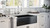 Ruvati 30 x 20 inch Fireclay Reversible Farmhouse Apron-Front Kitchen Sink Single Bowl - Glossy Black - RVL2100BK