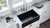Ruvati 30 x 20 inch Fireclay Reversible Farmhouse Apron-Front Kitchen Sink Single Bowl - Glossy Black - RVL2100BK