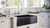Ruvati 33 x 20 inch Fireclay Reversible Farmhouse Apron-Front Kitchen Sink Single Bowl - Gloss Black - RVL2300BK