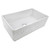 Ruvati 33 x 20 inch Fireclay Reversible Farmhouse Apron-Front Kitchen Sink Specialty Finish - Distressed White - RVL2300SW