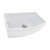 Ruvati 33 inch Fireclay White Farmhouse Kitchen Sink Bow Front Curved Apron Single Bowl - RVL2398WH