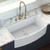 Ruvati 33 inch Fireclay White Farmhouse Kitchen Sink Bow Front Curved Apron Single Bowl - RVL2398WH