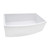 Ruvati 33 inch Fireclay White Farmhouse Kitchen Sink Bow Front Curved Apron Single Bowl - RVL2398WH