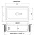 Ruvati 33-inch Matte White Granite Farmhouse Workstation Apron-front Composite Kitchen Sink - RVG1533WH