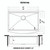 Ruvati 30-inch Gunmetal Black Workstation Apron-Front Stainless Steel Kitchen Sink - RVH9106BL