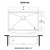 Ruvati 30-inch Gunmetal Black Workstation Apron-Front Stainless Steel Kitchen Sink - RVH9106BL