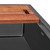Ruvati 36-inch Gunmetal Black Workstation Apron-Front Stainless Steel Kitchen Sink - RVH9308BL