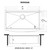 Ruvati 36-inch Matte Gold Workstation Apron-Front Brass Tone Stainless Steel Kitchen Sink - RVH9308GG