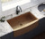 Ruvati 30-inch Apron-Front Farmhouse Kitchen Sink - Copper Tone Matte Bronze Stainless Steel Single Bowl - RVH9660CP