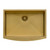 Ruvati 33-inch Apron-Front Farmhouse Kitchen Sink - Brass Tone Matte Gold Stainless Steel Single Bowl - RVH9733GG