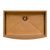 Ruvati 36-inch Apron-Front Farmhouse Kitchen Sink - Copper Tone Matte Bronze Stainless Steel Single Bowl - RVH9880CP