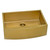 Ruvati 36-inch Apron-Front Farmhouse Kitchen Sink - Brass Tone Matte Gold Stainless Steel Single Bowl - RVH9880GG