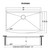 Ruvati 36-inch Apron-Front Farmhouse Kitchen Sink - Brass Tone Matte Gold Stainless Steel Single Bowl - RVH9880GG