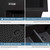 Ruvati 33 x 22 inch epiGranite Drop-in TopMount Granite Composite Double Bowl Low Divide Kitchen Sink - Midnight Black - RVG1385BK