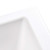 Ruvati 33 x 19 inch Granite Composite Undermount Double Bowl Low Divide Kitchen Sink - Arctic White - RVG2385WH