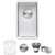 Ruvati 12 inch Undermount Bar Prep Kitchen Sink 16 Gauge Round Corners Stainless Steel Single Bowl - RVH7112