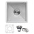 Ruvati 13 x 15 inch Undermount 16 Gauge Zero Radius Bar Prep Kitchen Sink Stainless Steel Single Bowl - RVH7113