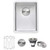 Ruvati 16 x 18 inch Undermount Bar Prep Kitchen Sink 16 Gauge Rounded Corners Stainless Steel Single Bowl - RVH7116