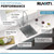 Ruvati 12-inch Undermount Bar Prep Kitchen Sink 16 Gauge Stainless Steel Single Bowl - RVM5912