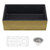 Ruvati 30-inch Matte Black and Brushed Gold Fireclay Modern Farmhouse Kitchen Sink Single Bowl - RVL4018GRG