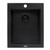 Ruvati 16 x 20 inch epiGranite Drop-in Topmount Granite Composite Single Bowl Kitchen Sink - Midnight Black - RVG1016BK