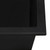 Ruvati 16 x 20 inch epiGranite Drop-in Topmount Granite Composite Single Bowl Kitchen Sink - Midnight Black - RVG1016BK