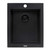 Ruvati 16 x 20 inch epiGranite Drop-in Topmount Granite Composite Single Bowl Kitchen Sink - Midnight Black - RVG1016BK