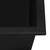 Ruvati 23 x 20 inch epiGranite Drop-in Topmount Granite Composite Single Bowl Kitchen Sink - Midnight Black - RVG1023BK