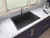 Ruvati 30 x 20 inch epiGranite Drop-in Topmount Granite Composite Single Bowl Kitchen Sink - Midnight Black - RVG1030BK