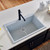 Ruvati 30 x 20 inch epiGranite Drop-in Topmount Granite Composite Single Bowl Kitchen Sink - Silver Gray - RVG1030GR