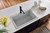 Ruvati 30 x 20 inch epiGranite Drop-in Topmount Granite Composite Single Bowl Kitchen Sink - Silver Gray - RVG1030GR