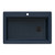 Ruvati 33 x 22 inch Granite Composite Drop-in Topmount Single Bowl Kitchen Sink - Catalina Blue - RVG1033LU