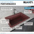 Ruvati 33 x 22 inch Granite Composite Drop-in Topmount Single Bowl Kitchen Sink - Carnelian Red - RVG1033RD