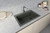 Ruvati 33 x 22 inch Granite Composite Drop-in Topmount Single Bowl Kitchen Sink - Juniper Green - RVG1033RN