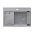 Ruvati 33-inch Granite Composite Workstation Drop-in Topmount Kitchen Sink Silver Gray - RVG1302GR