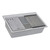Ruvati 33-inch Granite Composite Workstation Drop-in Topmount Kitchen Sink Silver Gray - RVG1302GR