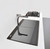 Ruvati 34 inch epiGranite Topmount Workstation Ledge Granite Composite Kitchen Sink - Midnight Black - RVG1350BK