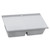 Ruvati 34 inch epiGranite Topmount Workstation Ledge Granite Composite Kitchen Sink - Silver Gray - RVG1350GR